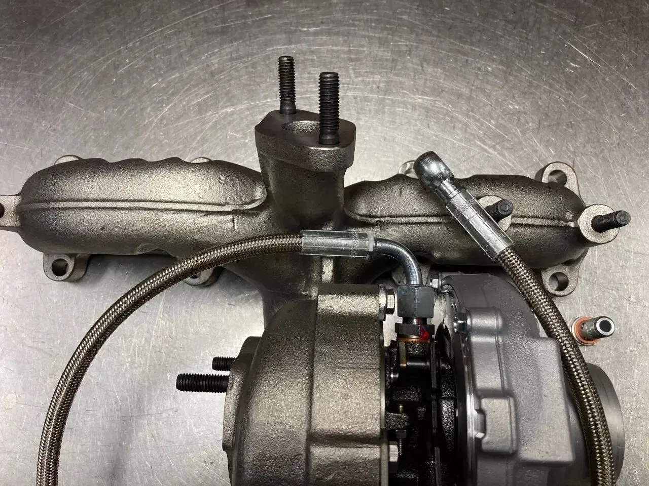 Braided Turbo Oil Feed Pipe Hose 1.9 TDI PD & 2.0 TDI - Image 3