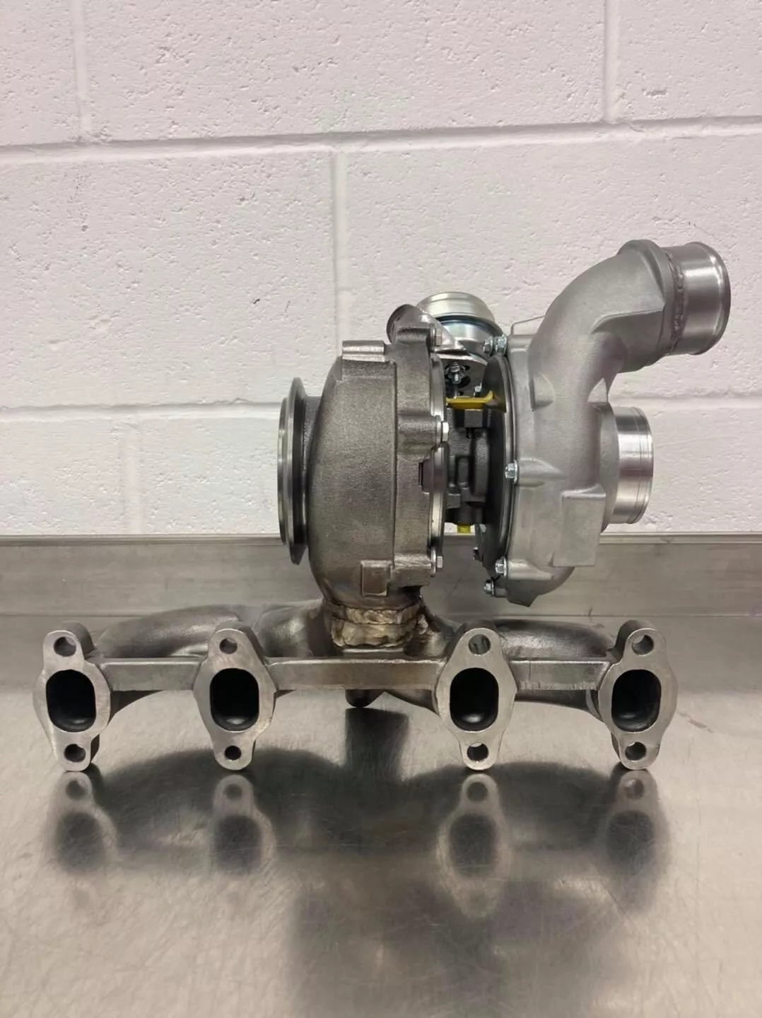 GTB2871 400hp+ Ball Bearing Hybrid Turbocharger Welded Onto 1.9tdi PD Manifold - Image 2